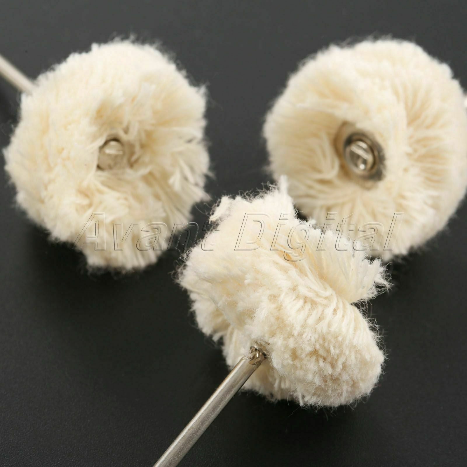 2.35mm Shank Wool Polishing Buffing Wheels Brush Craft Abrasive Rotary Tool 10pc