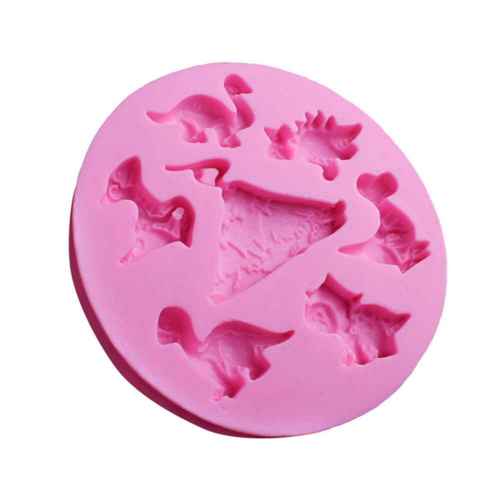 Dinosaurs Silicone Fondant Cake Decor Mould Chocolate Baking Sugarcraft Molj3SJ