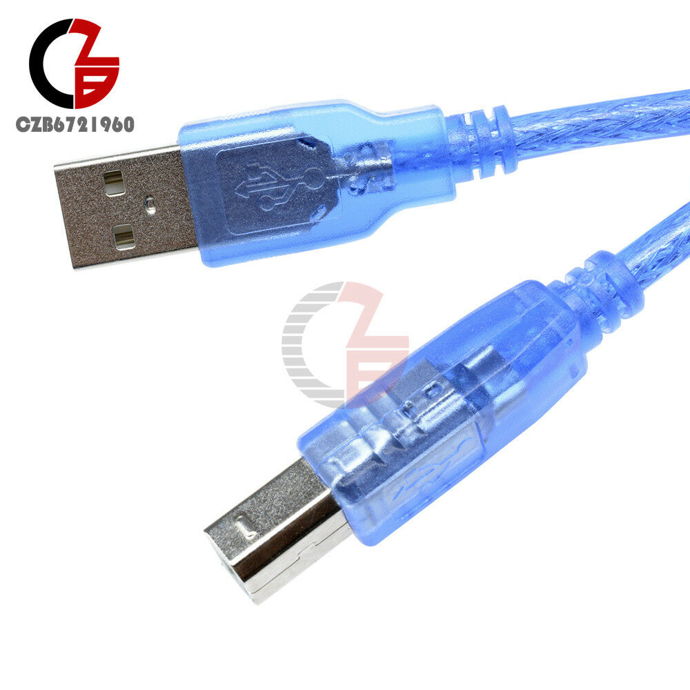 Blue USB 2.0 Type A Male to Micro USB B 5 Pin Male Plug Data Adapter Cable
