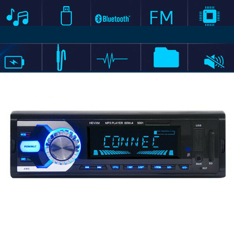 DC12V 4-Channel Digital Car Bluetooth Audio USB/WMA/WAV Radio Stereo MP3 Player