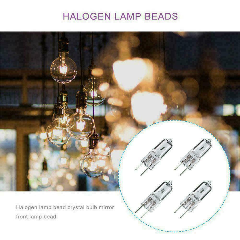 4x 50W 12V Halogen G6.35 Dimmable Clear Capsule Light H2E7 With UV