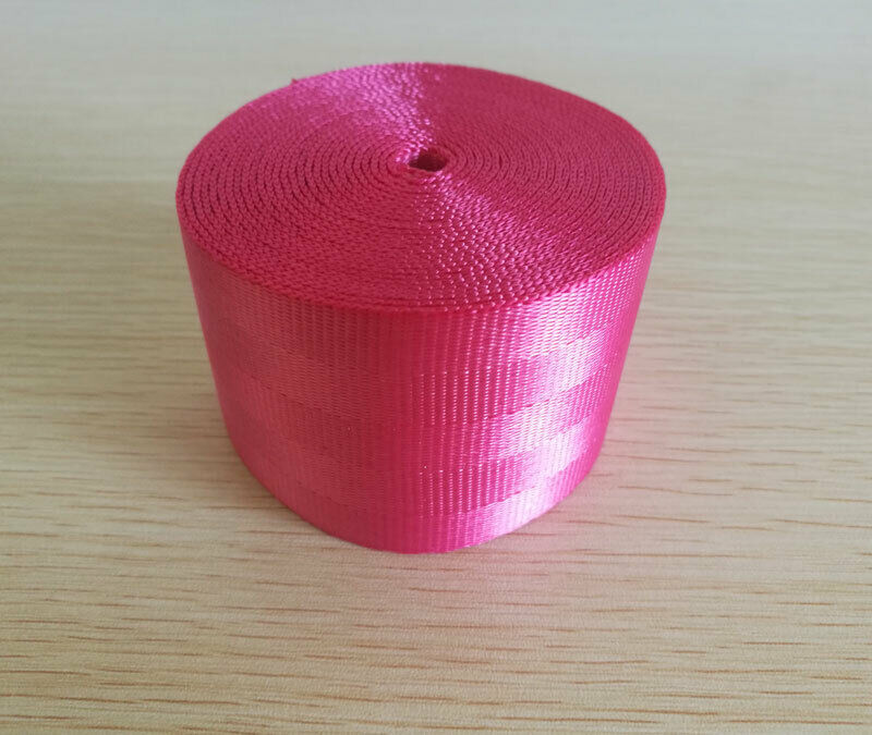 Universal Seat Belts Pink 3.6m Webbing Car Racing Front Safety Retractable Lap