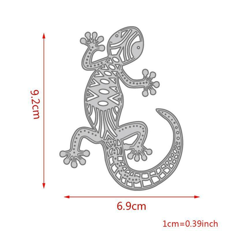 Gecko Metal Cutting Dies Stencil Scrapbooking DIY Album Stamp Paper Card Emboss