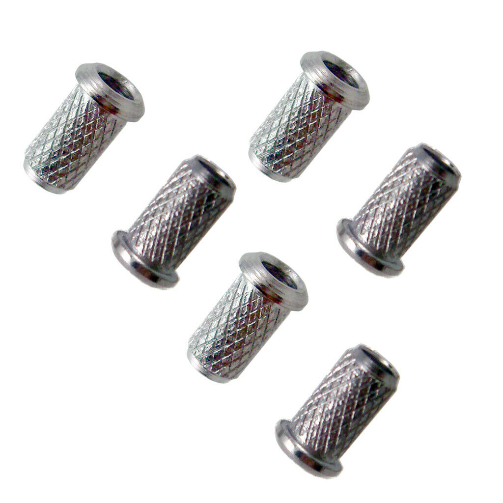 6pcs String Thru Body Ferrules Bushing Set for Electric Guitar Parts