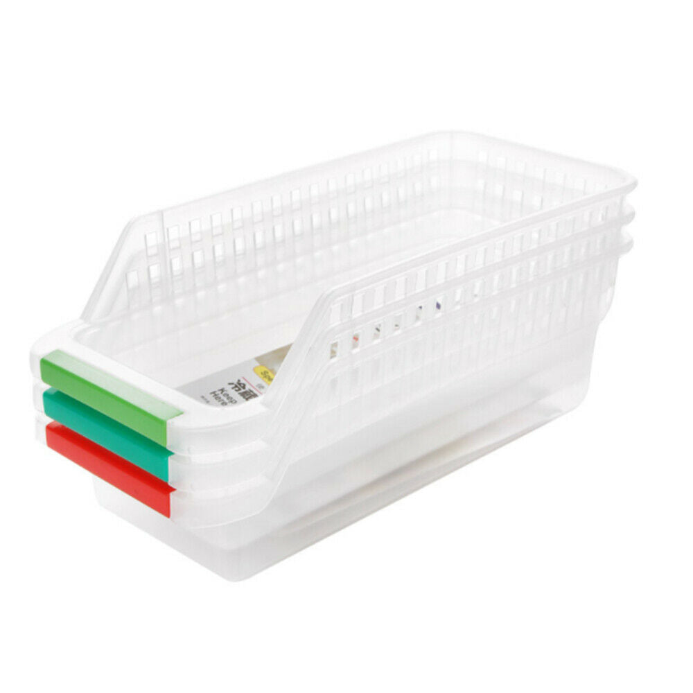 Home Kitchen Fridge Space Saver Organizer Slide Shelf Rack Holder Storage