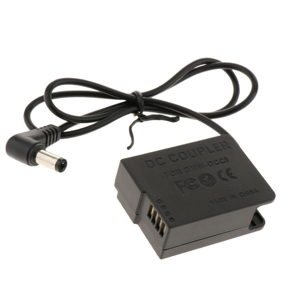 5.5x2.5mm DCC8 DC Coupler Power Adapter for   DMC- GH2H GX8 G7 FZ200