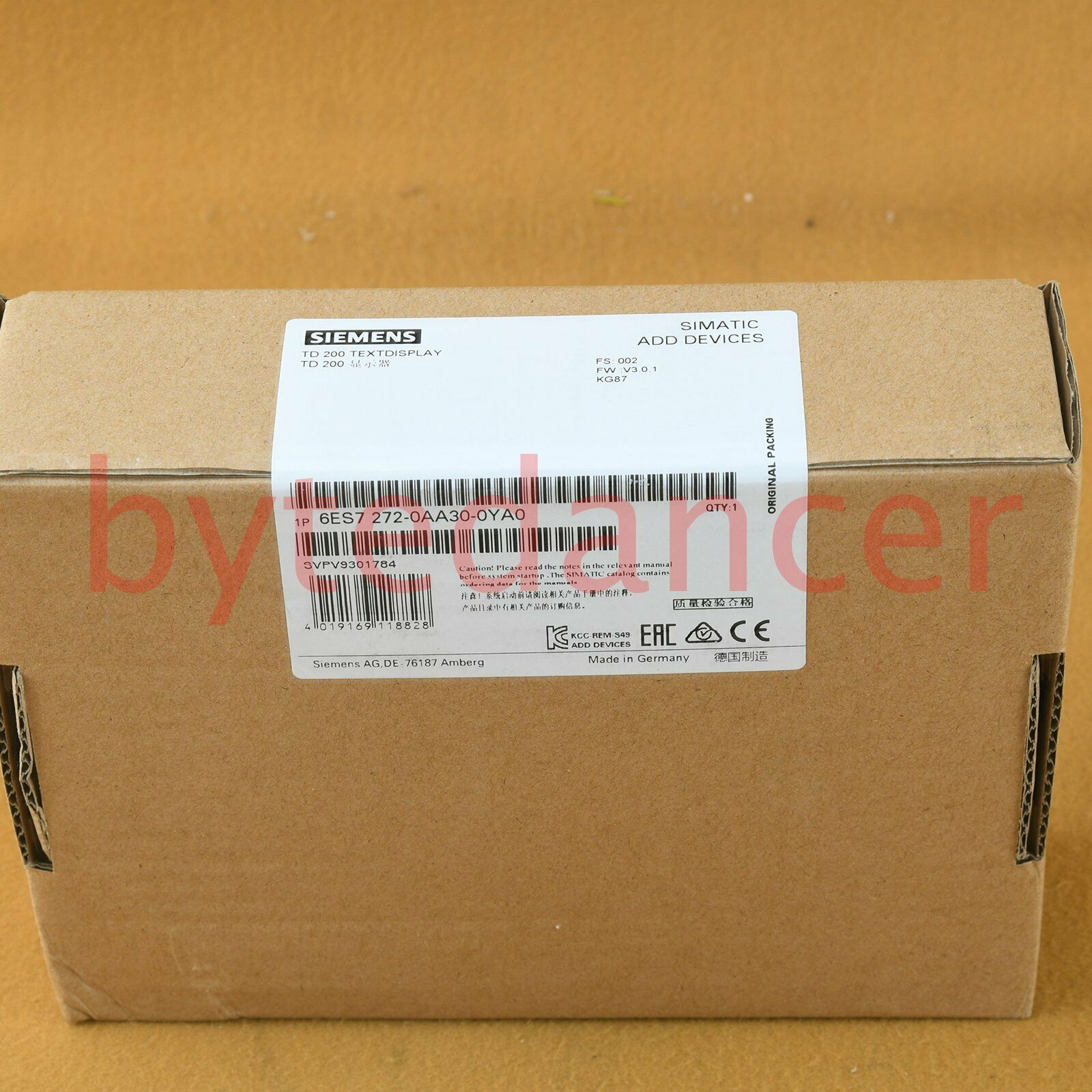 1PC New 6ES7 272-0AA30-0YA0 1 year warranty Fast  SM9T