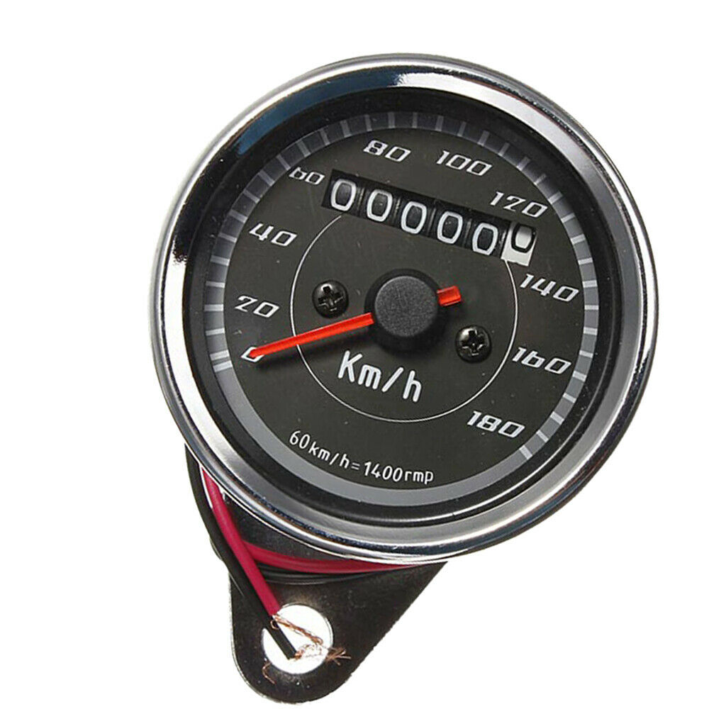 2 Wires Blue LED Speedometer Odometer Multifunction Gauge 0-180 km/h 12V