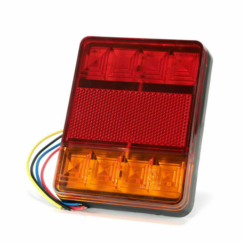 2X 24V LED Rear Tail Lights Indicator Stop Light Trailer Caravan Van Truck Lorry