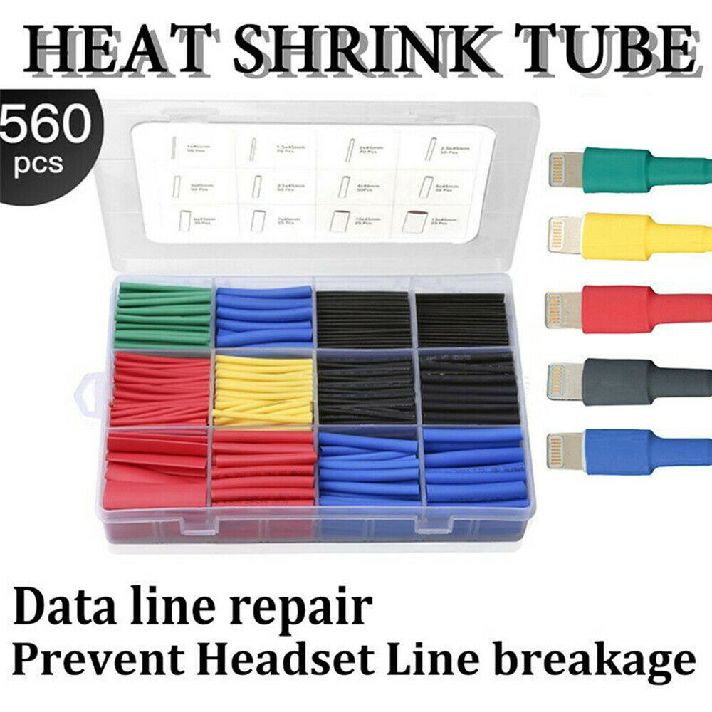 Heat Shrinkable Tube Color Hose Heat Shrinkable Tube Protective Sleeve 560Pcs