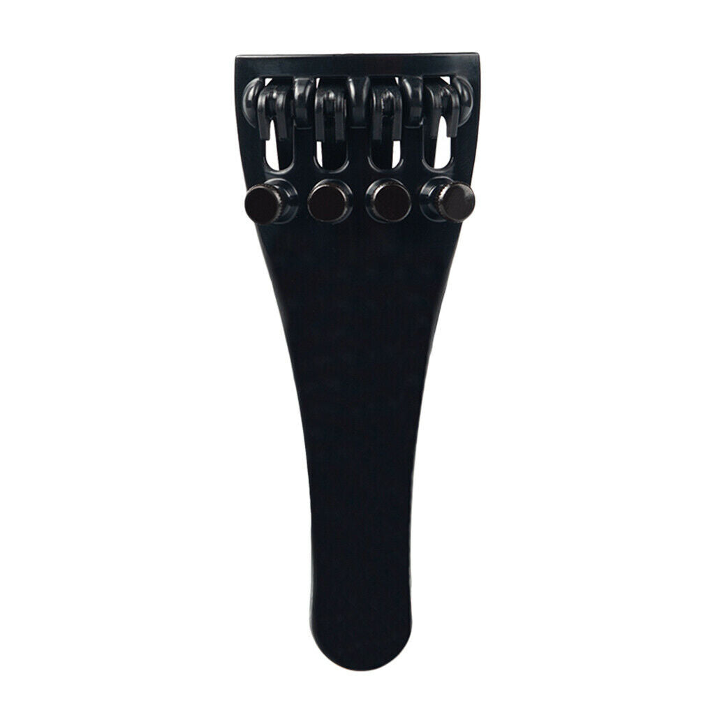 Violin Fiddle Adjustable Tailpiece W/ 4 Tuners for 4/4 Violin Replacement