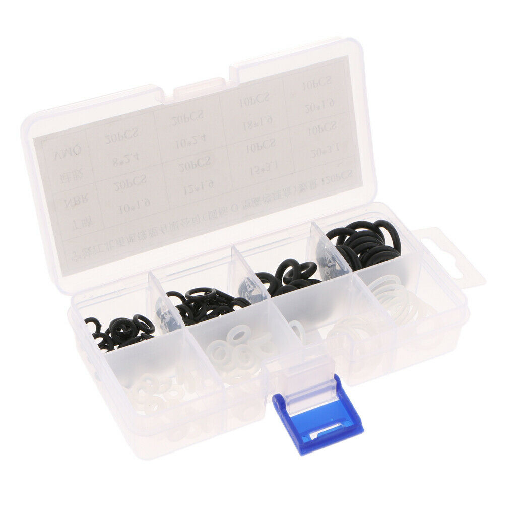120 Pieces Car Air Conditioning A/C System 8 Sizes O-Ring Assortment Kits