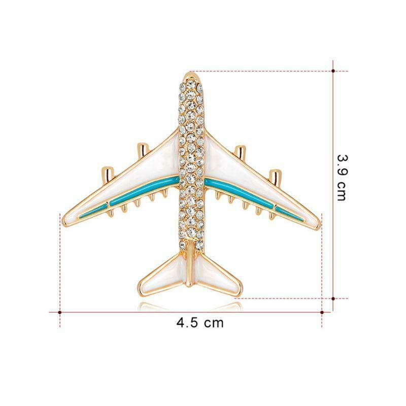 Plane Brooch Airplane Enamel Charms Jewelry Party Badge Banquet Scarf Pins Gifts