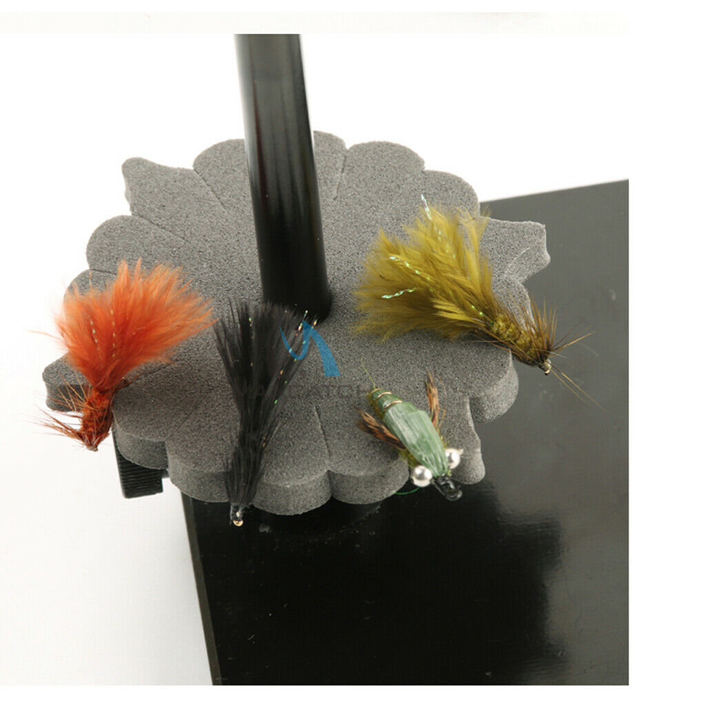 5pcs Fly Tying Vice Foam Drying Rack Shelf Fishing Flies Bait Lures Stands