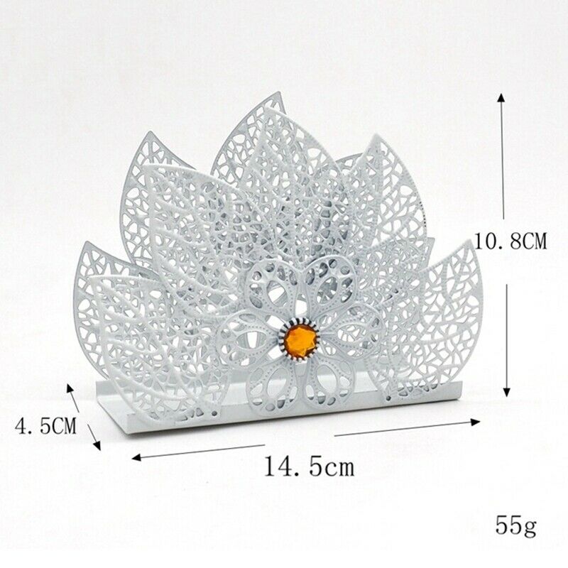 White Napkin Rack Tissue Napkin Holder for Wedding Banquet Dinner Paper Towel S8