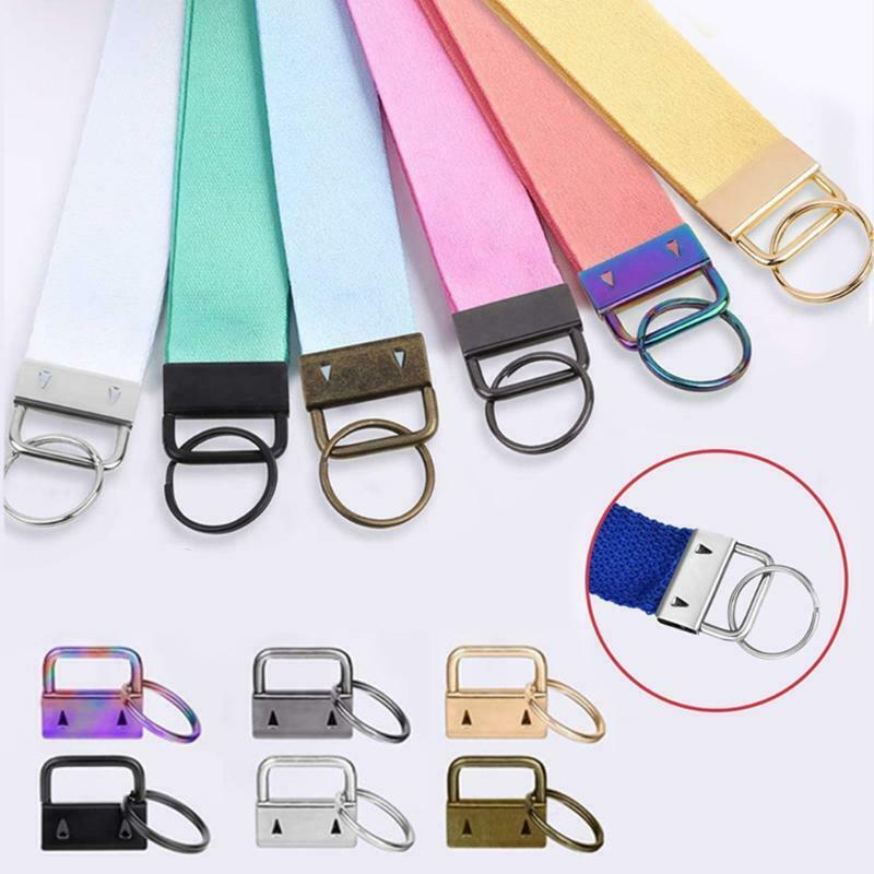 57PCS Keychain Hardware with Key Fob Pliers Tool 0.98Inch/25mm for Wristlet