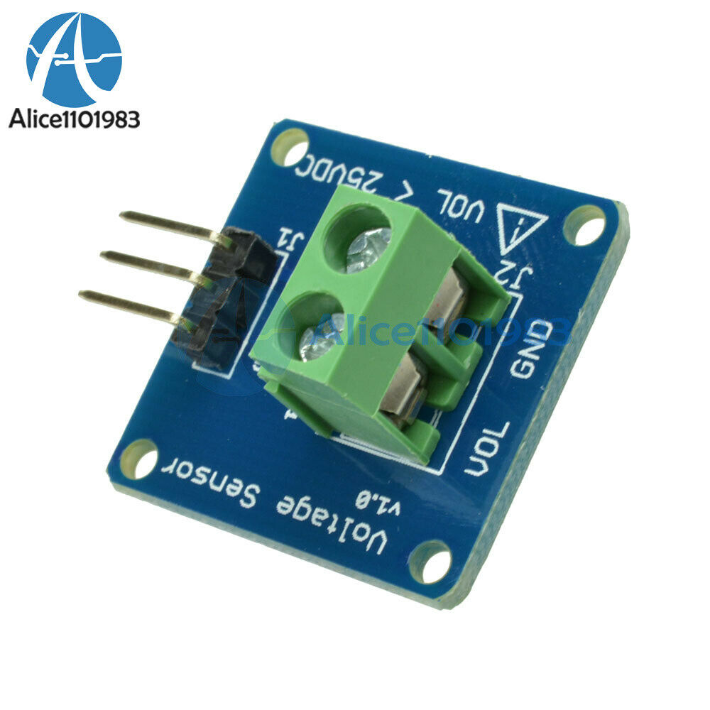 2PCS DC Voltage Sensor Module Voltage Detector Divider for Arduino