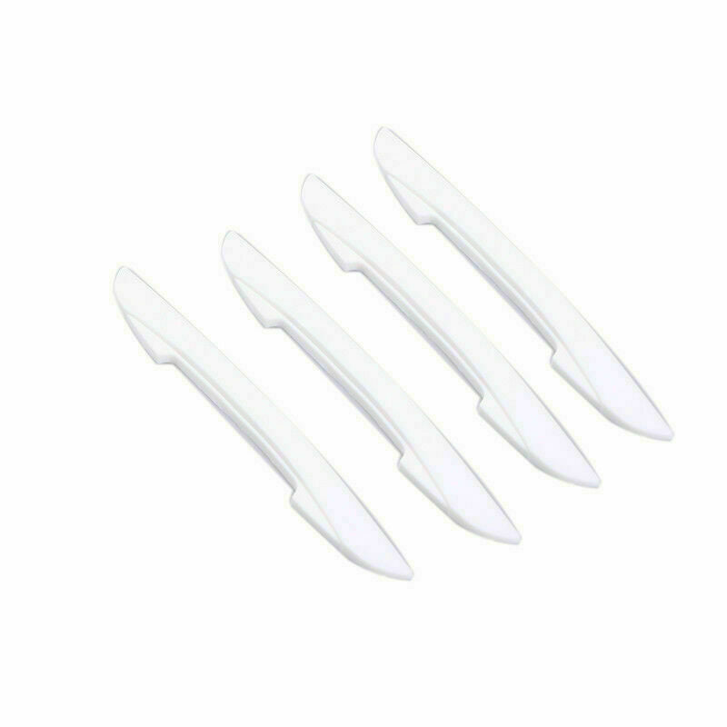 4X White Car Door Edge Guards Trims Molding Protection Strip Scratch Protector