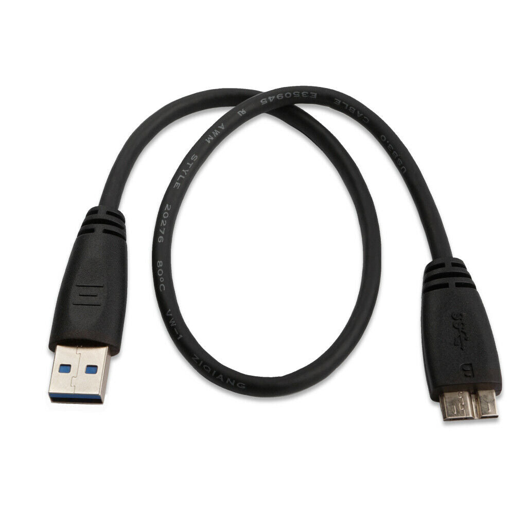 USB 3.0 A to Micro B Cable High Speed Data Transfer for External Hard Drives