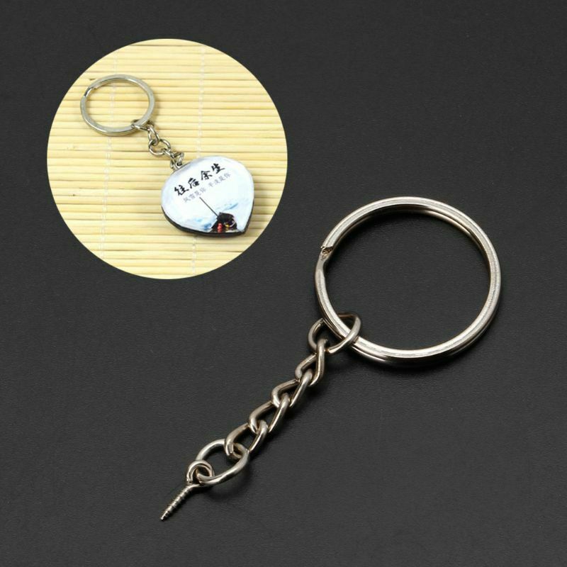20Pcs Screw Eye Pin Key Chains With Jump Open Ring Chain Extender Jewelry Making