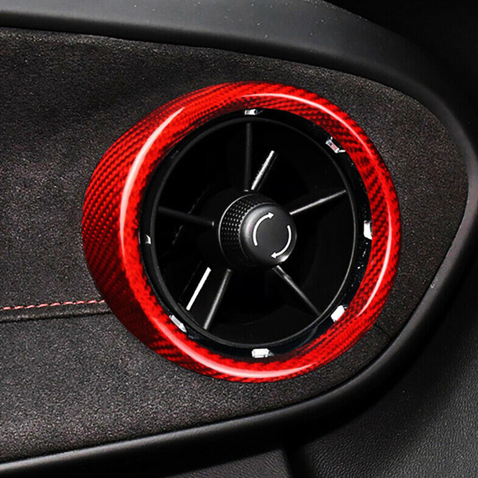Real Carbon Fiber Air Vent Outlet Cover Trim For 2016-2021 Chevrolet Camaro