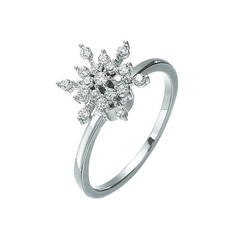 Snowflake Rings Rotating 2020 Fashion  for Women Creative Finger Spinning.l8