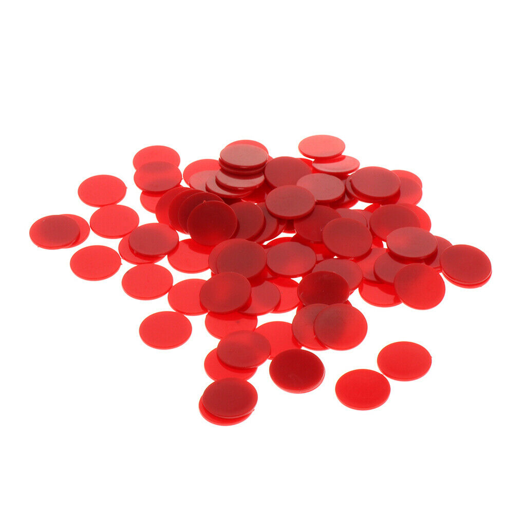 25MM barreled Plastic Coin Chip money 100 barrels a barrel plane Boundless Red