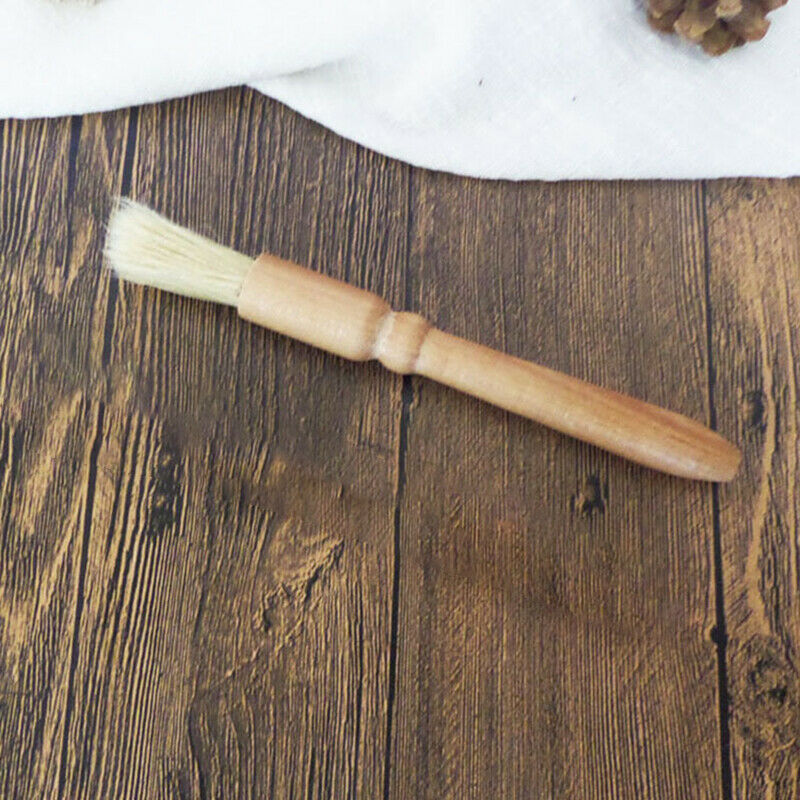 Coffee Grinder Machine Cleaning Brush With Natural Bristles & Wood Handle HN US
