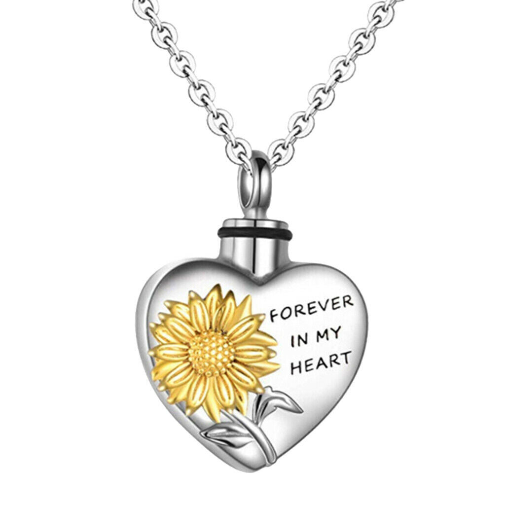 Heart Shaped Pendant Necklace Memorial Ashes Necklace Xmas New Year Gifts