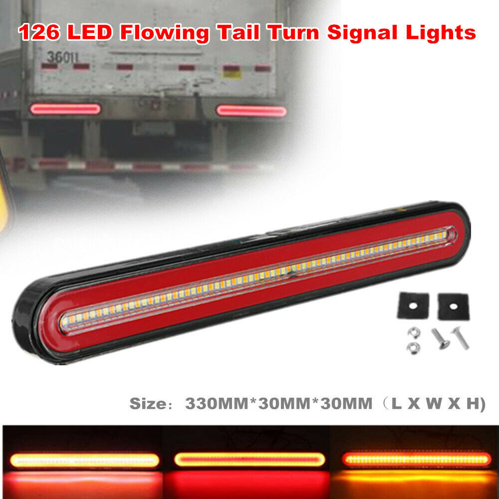 24V Vehicle Flowing Brake Turn Signal Driving Tail Light LED Car Trucks Trailer