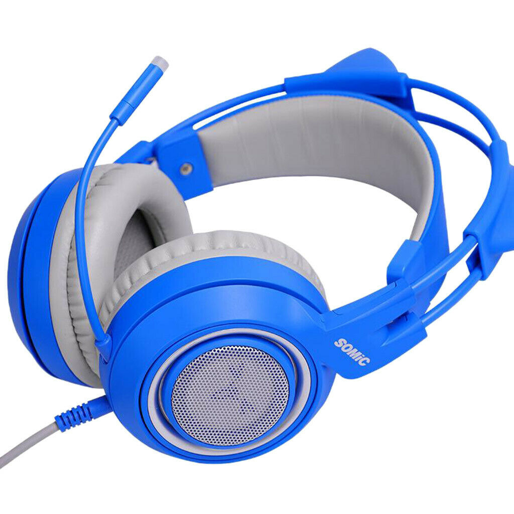 Kids Wired Headset Headband Ear-Cup with Mic Stereo Bass for Tablet MP3