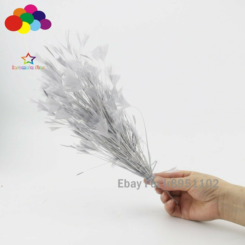 Gray 1 Pcs 30CM Turkey Feathers for DIY Jewelry Wedding Party Corsage Decoration