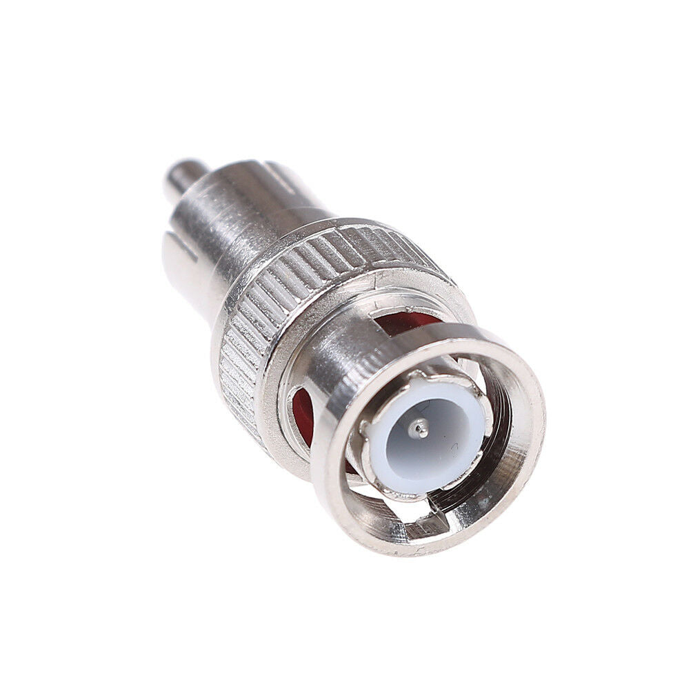 2x BNC male to RCA male coax connector adapter cable coupler for cctv came.l8