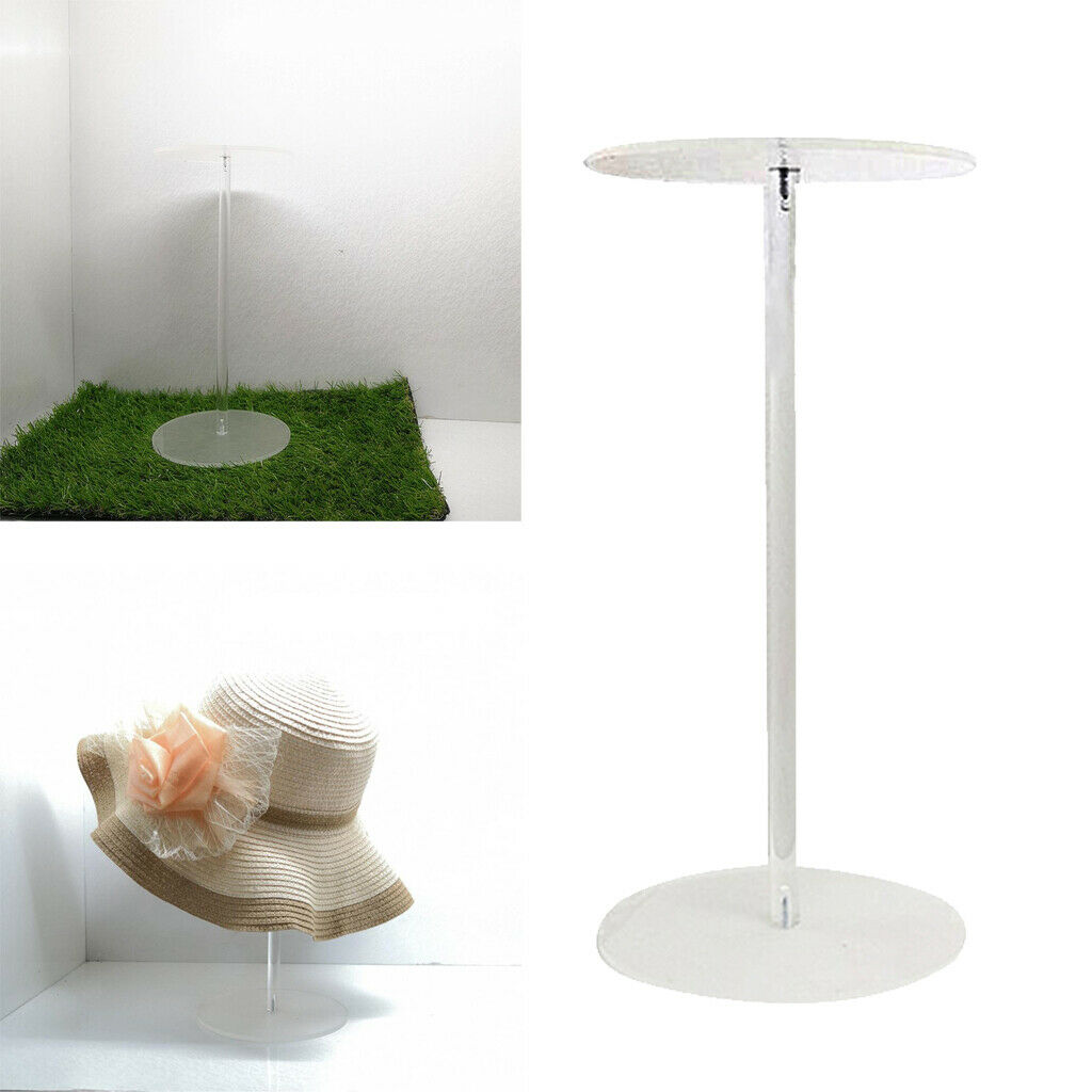 Freestanding Acrylic White Hat Stand/ Hat Rack / Wig Holder Storage Display