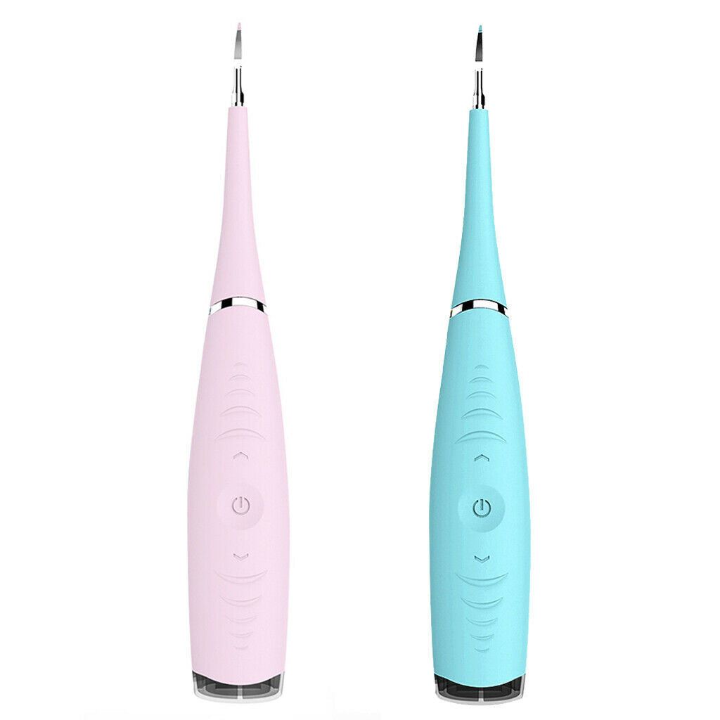 Set of 2 Electric Tooth Cleaner Dental Calculus Plaque Remover Teeth Whiten