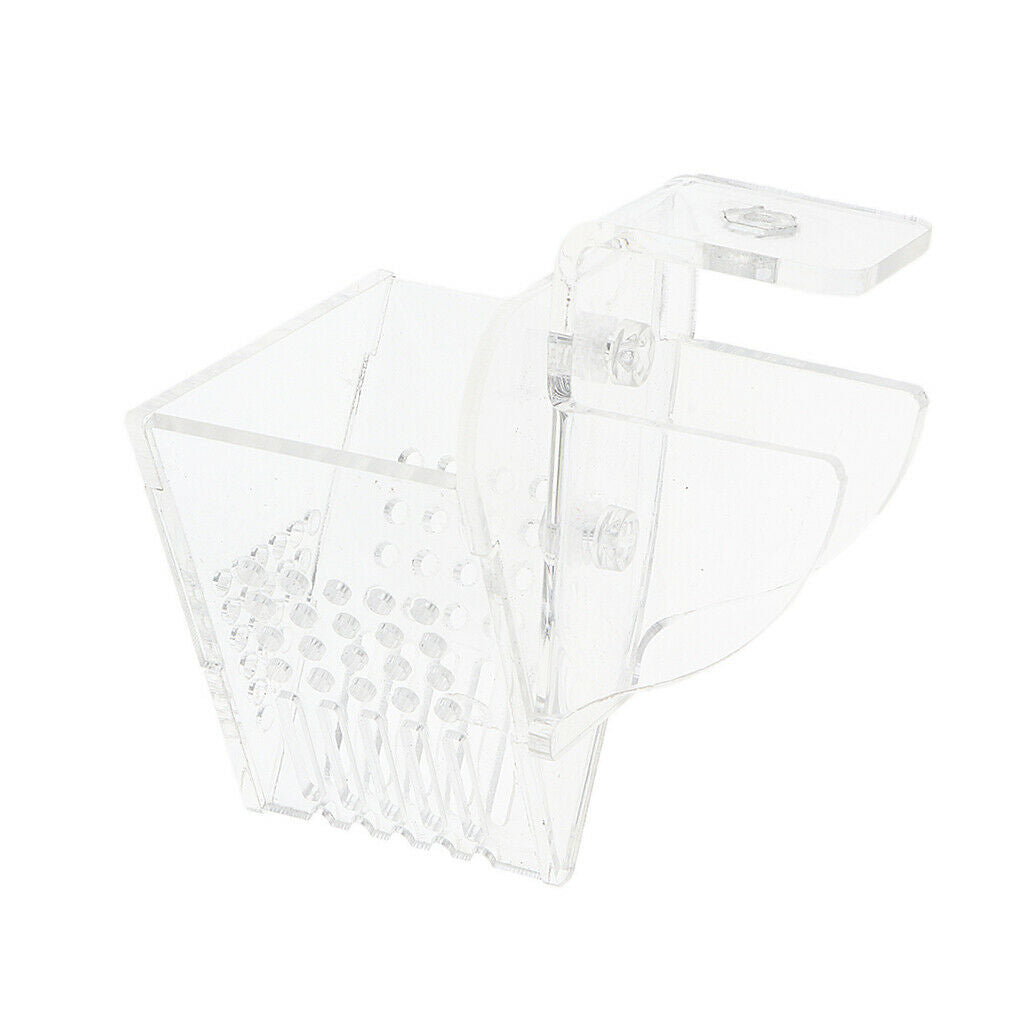 Aquarium Fish Feeder Red Worms Feeding Acrylic Shrimp Fish Food Container