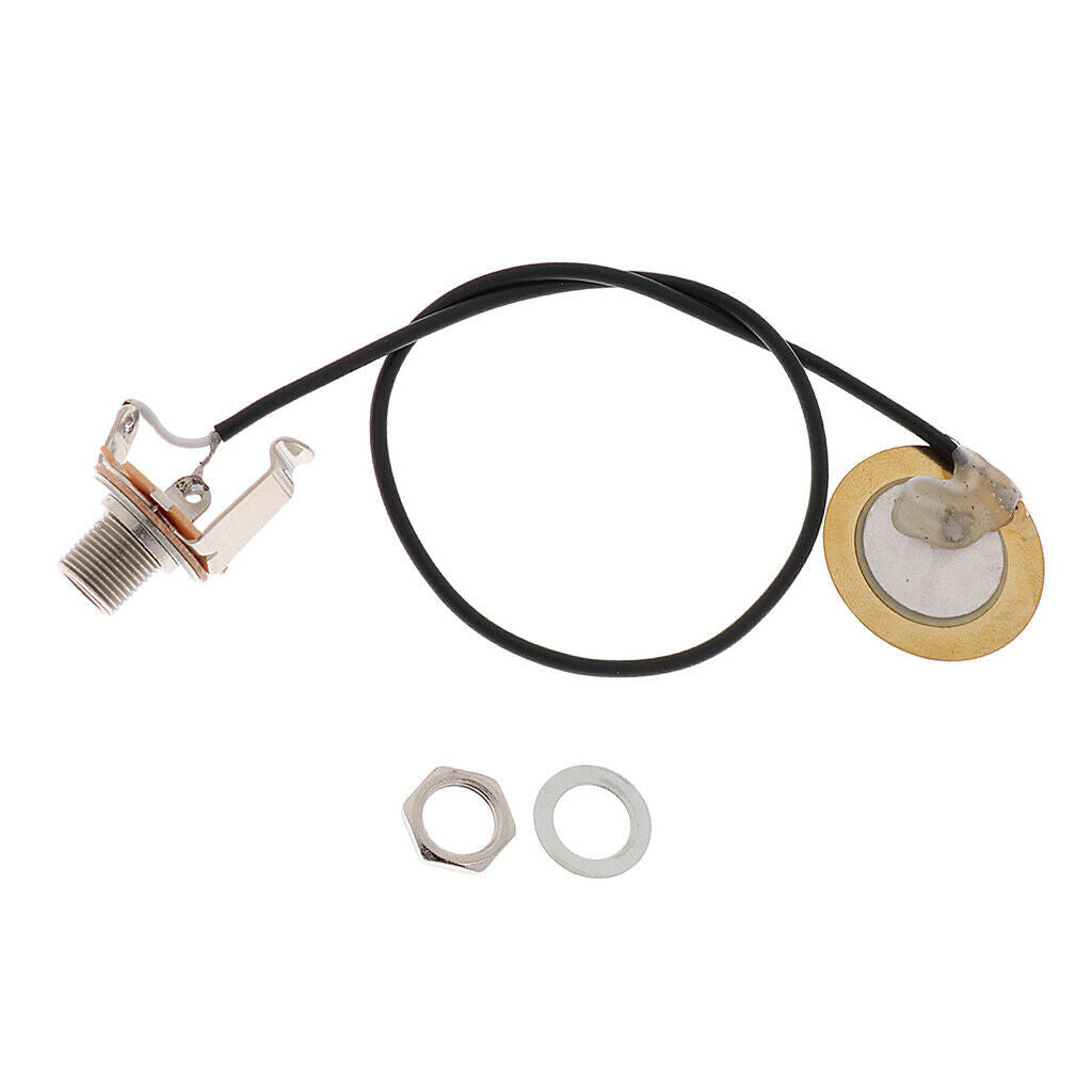 2 Pieces Prewired Pickup Piezo Transducer Amplifier for Violin