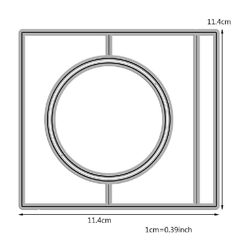 Square Circle Cutting Dies Stencil Scrapbooking DIY Album Stamp Paper Embossing