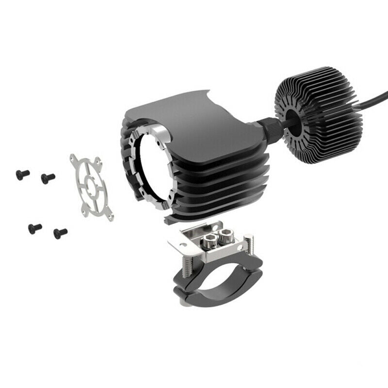 1PC Motorcycle Scooter Bikes ATV 20w LED Auxiliary Light Spotlight Aluminum 1.7A