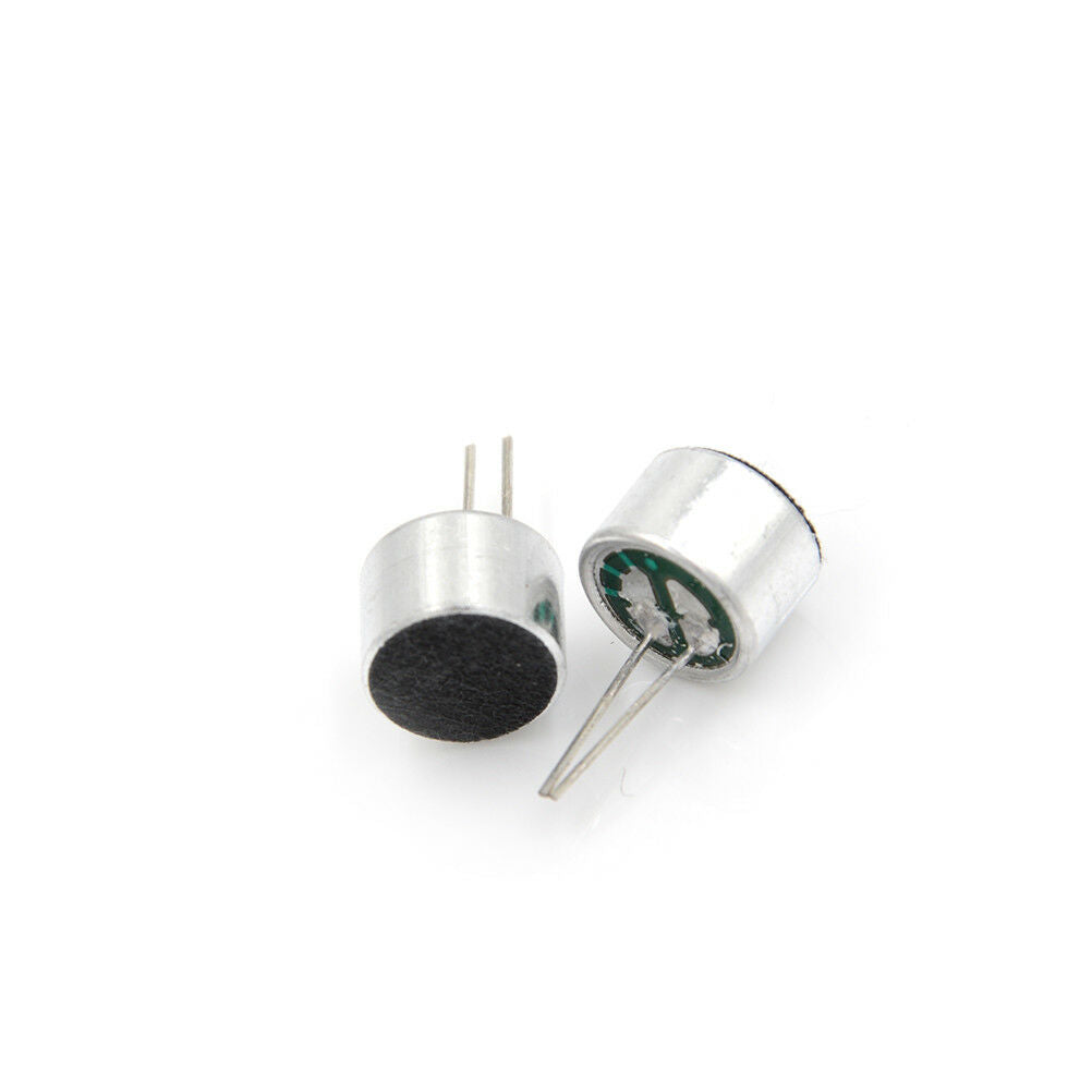 10pcs Brand New Mini MIC Capsule Electret Condenser 2 Pins Bes.l8