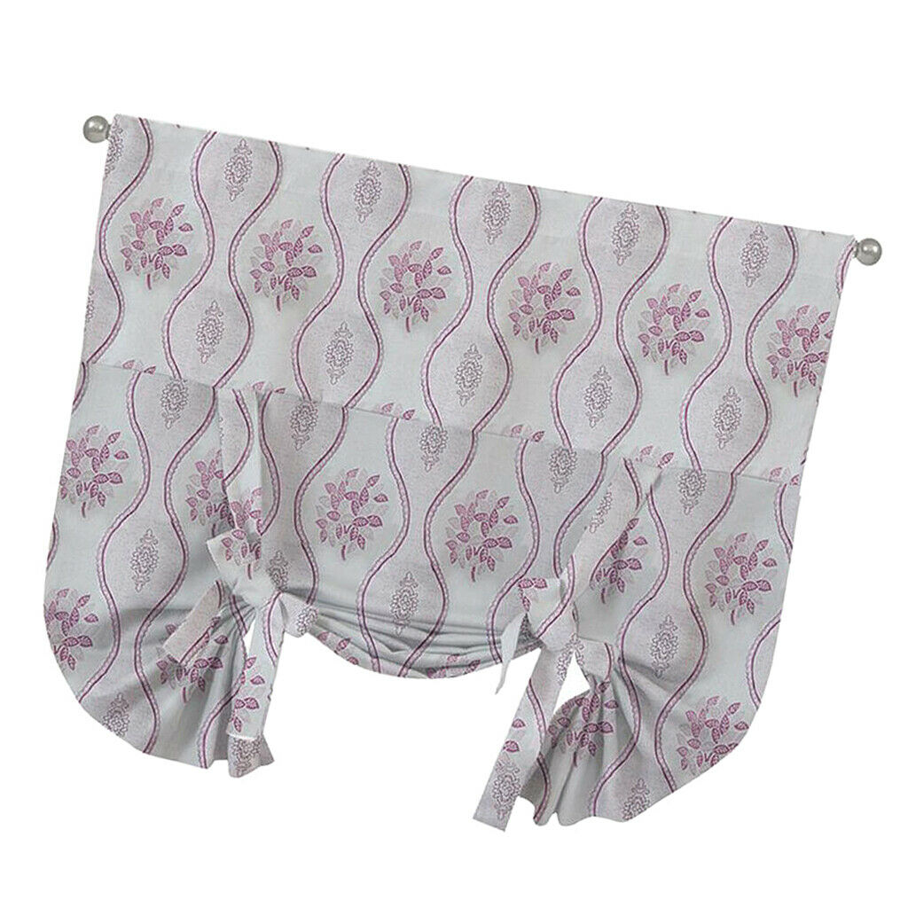 Double-sided Jacquard Blackout Roman Shades Window Curtains 2