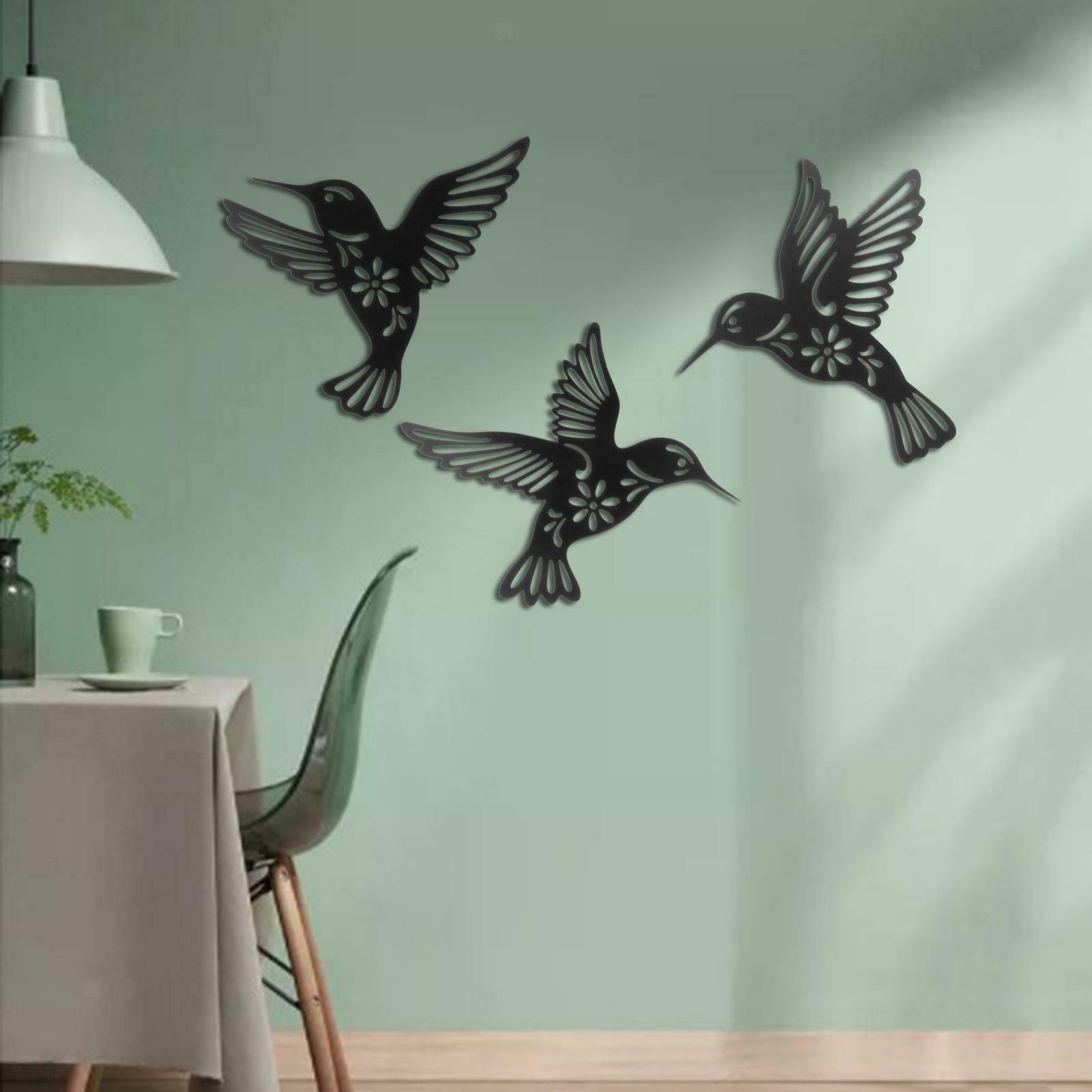 Hummingbird Wall Art Decor Houses Art Prints Floral for Kitchen Office Rooms