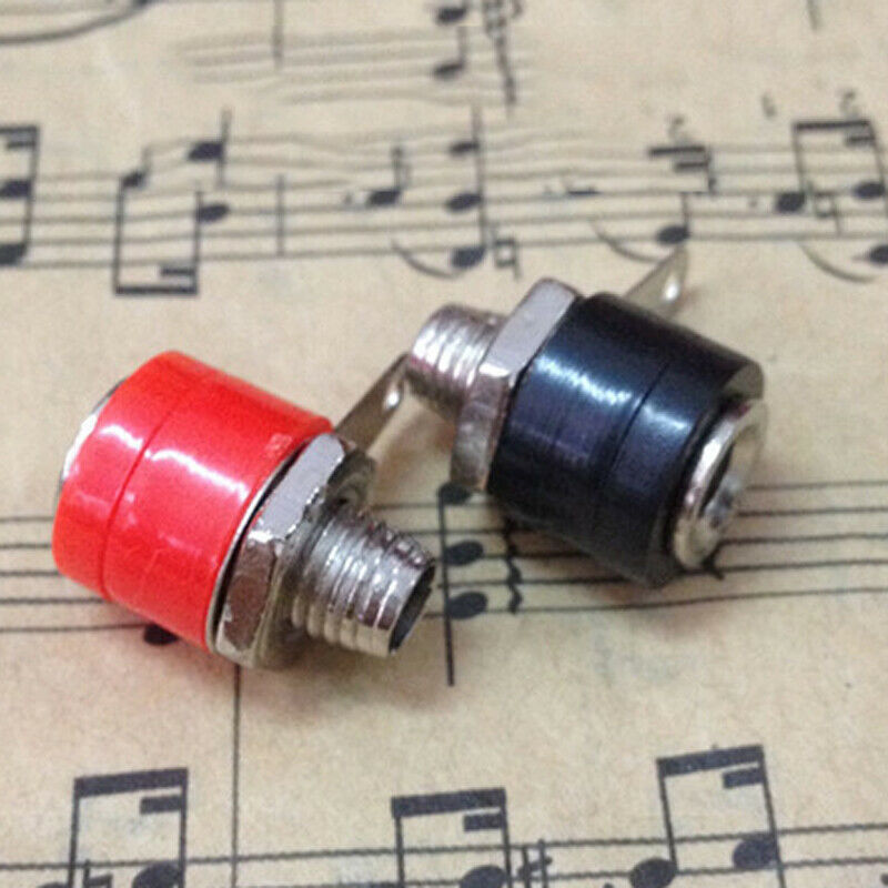 10pcs 4mm Banana Panel Socket Test Probe Binding Post Nut Plug Jack Connectors