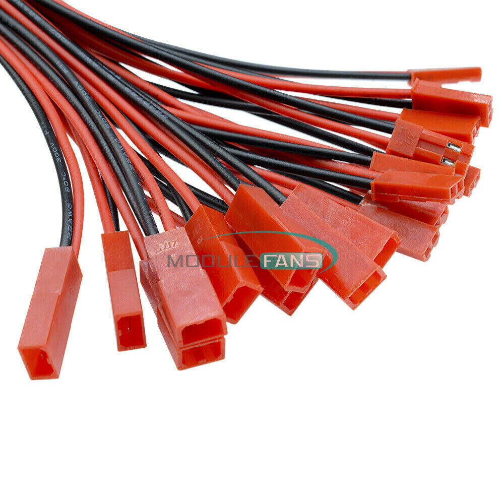 10Pairs of JST Plugs Male Wire Connectors Socket Lines Female Electronic