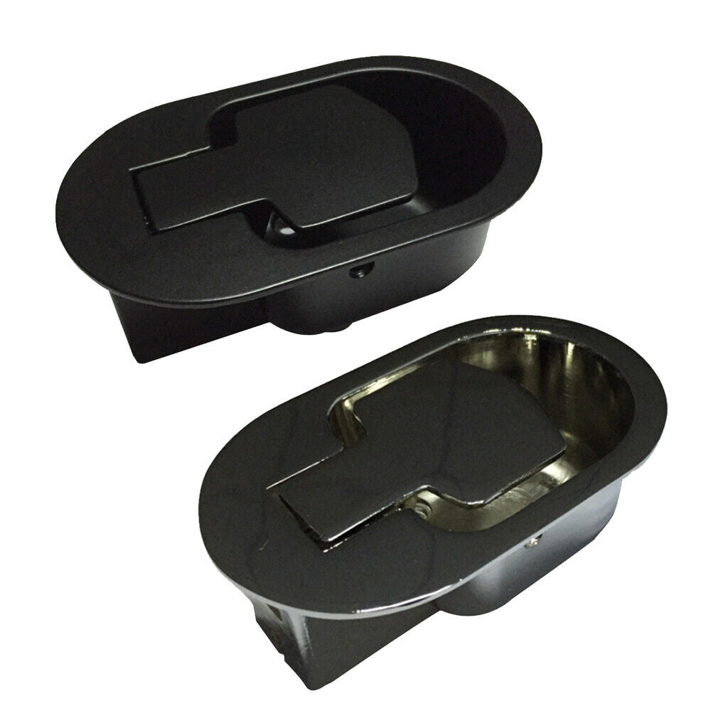 2x Universal Plastic Sofa Chair Recliner Release Pull Handle Replacement Black