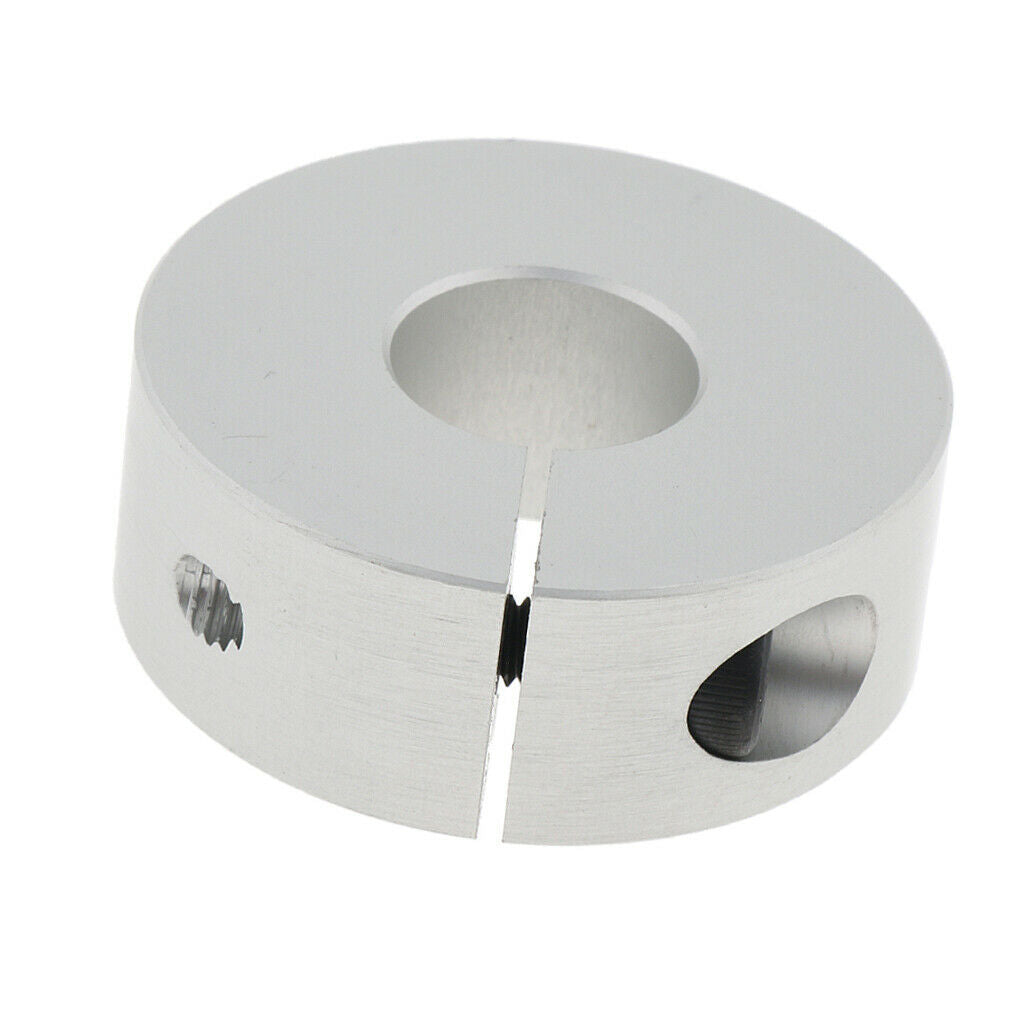 2 Pcs Solid Aluminum Split Ring Stop Collar, Drill Bit Shaft Depth Stop 10mm