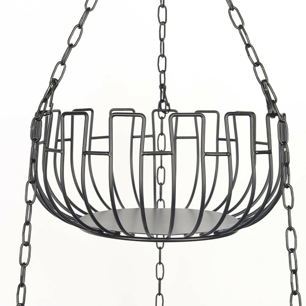 Iron Art 3 Tier Hanging Fruit Basket Holder Kitchen Storage Rack Heavy Duty