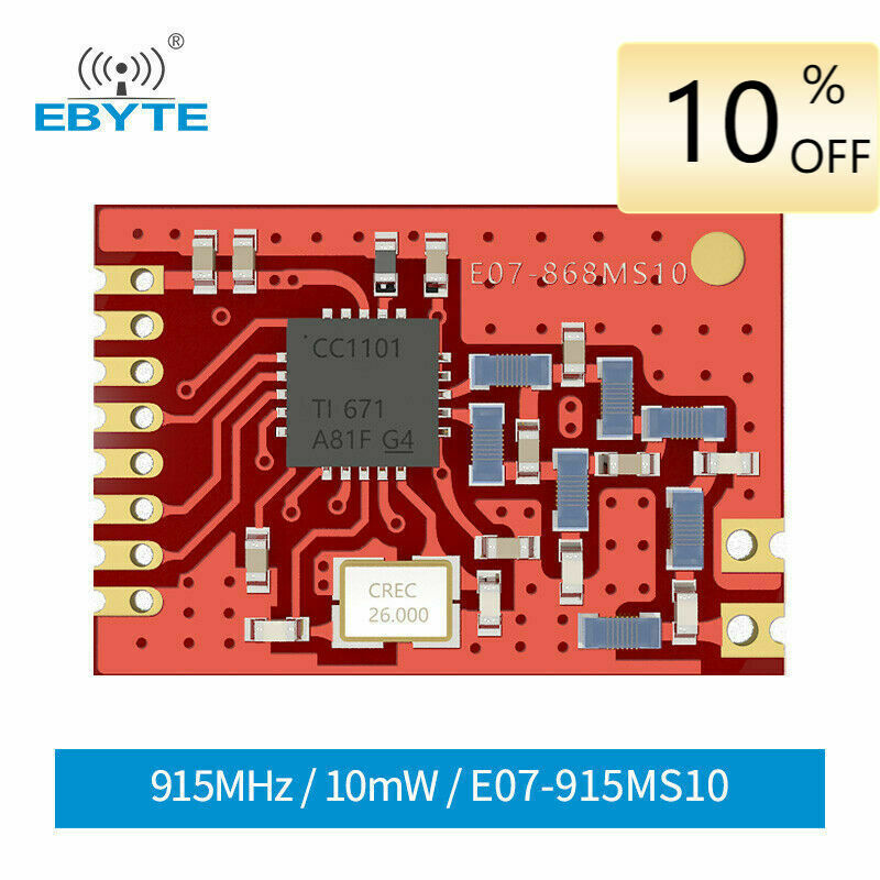 Ebyte CC1101 Industrial grade SPI 1.2km 10dBm SPI Rf Amplifier Module Ask 915