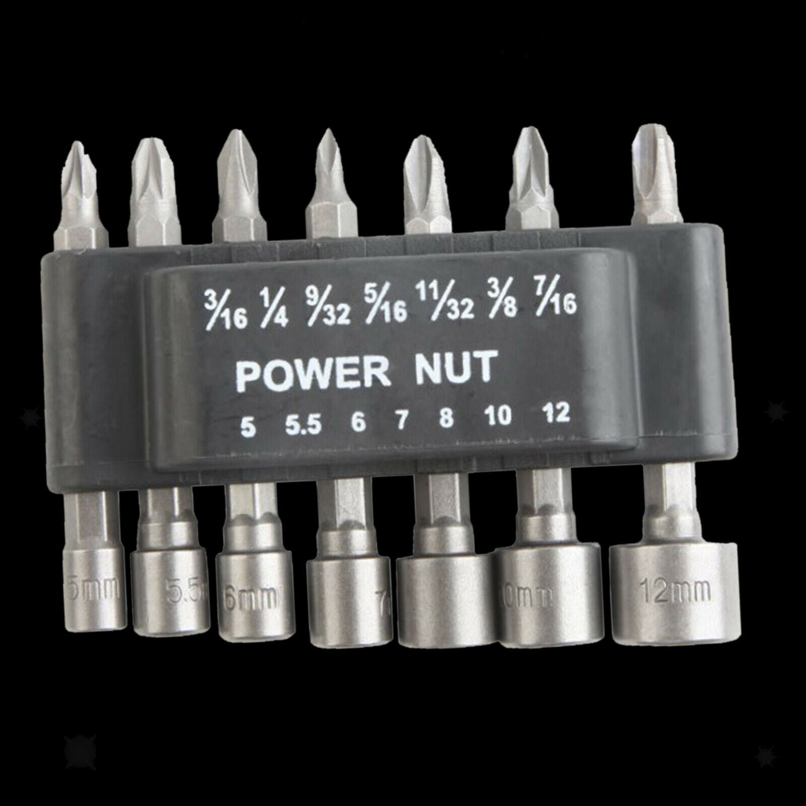 Socket Set Power Hex Socket Set Screw Driver Adapter Tools Parts 9x7.5x2cm
