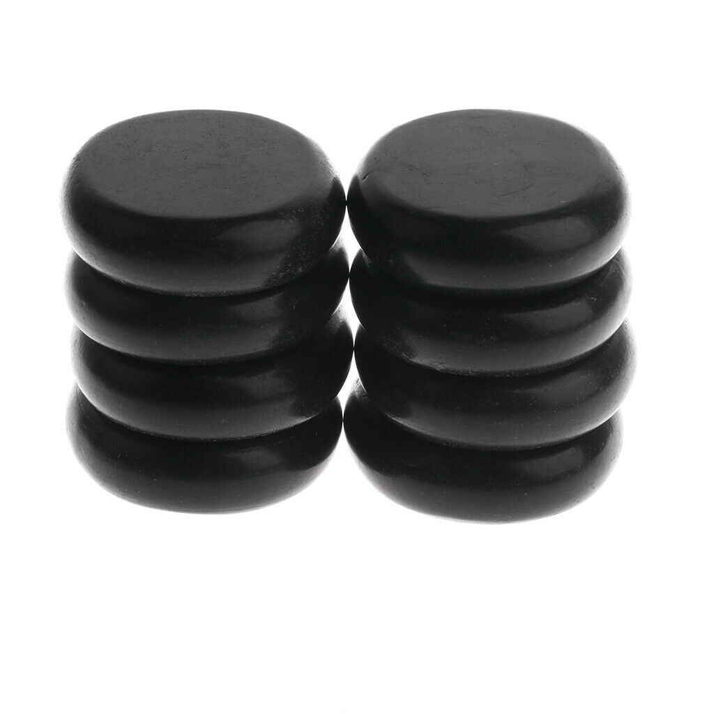 18 Packs Round Back Body Hot Energy Stones Rocks Set for Spa 4x3cm+8x6cm